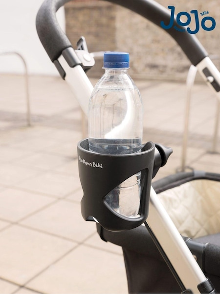 JoJo Maman Bébé Black Adjustable Stroller Bottle Holder (815609) | €8.50