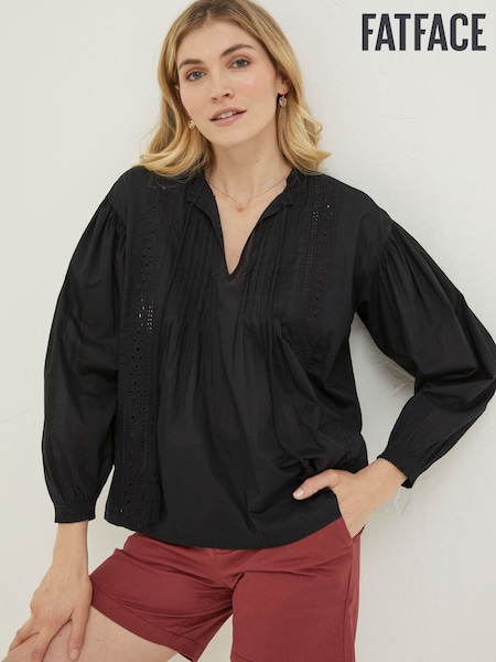 FatFace Black Lace Freya Blouse (816793) | €18