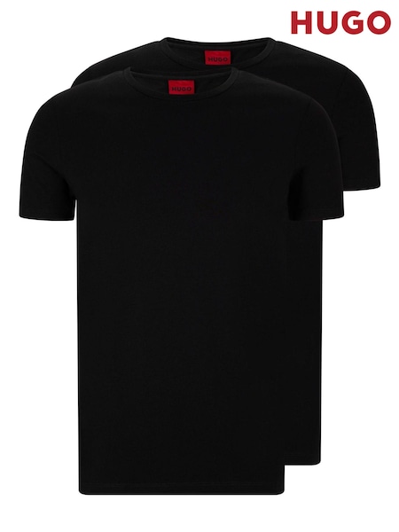 Noir - LotHUGO de t-shirts en coton extensible 2 (817452) | € 26