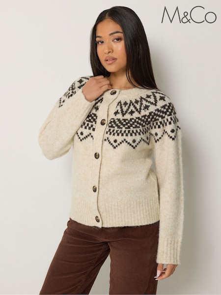 Naturlig - M&co Petite Fairisle Cardigan