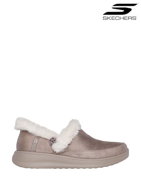 Brown - Skechers Cozy Escape Slippers