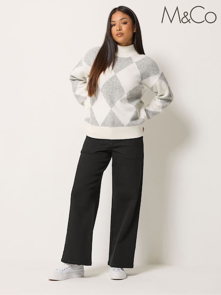 Black - M&co Petite Carpenter Jeans