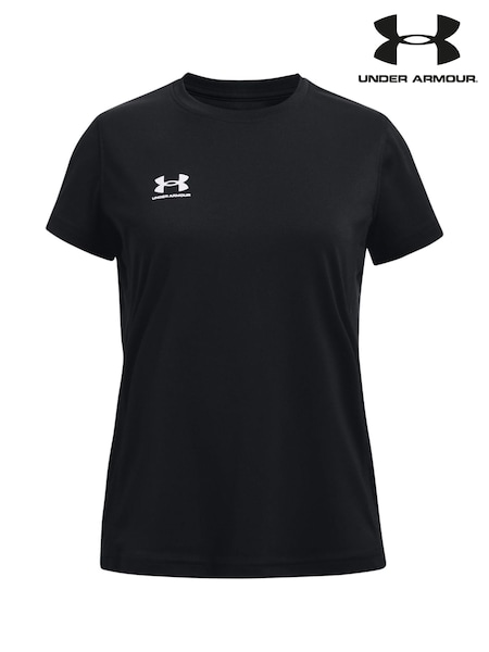 أسود - Under Armour Challenger Short Sleeve T-Shirt (819795) | ‏122 د.إ.‏