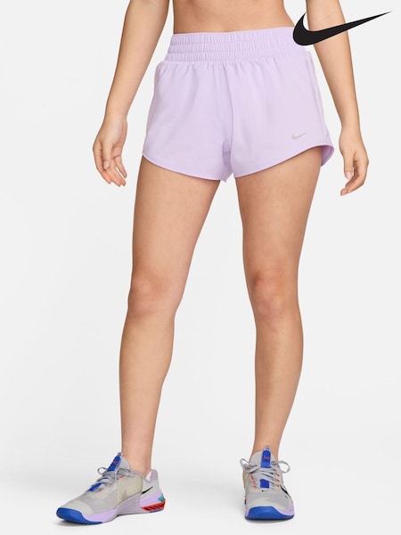 Nike Purple One Dri-FIT Mid-Rise 3" Brief Lined Shorts (819994) | €24