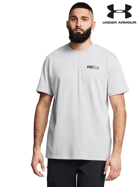 Under Armour Grey HW Armour Label T-Shirt (820328) | €25