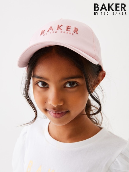 Baker by Ted Baker Girls Pink Twill Baseball Cap (820859) | €12