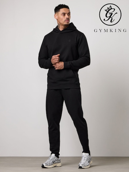 Black - Regular Gym King Victory Lightweight Loopback Hoodie