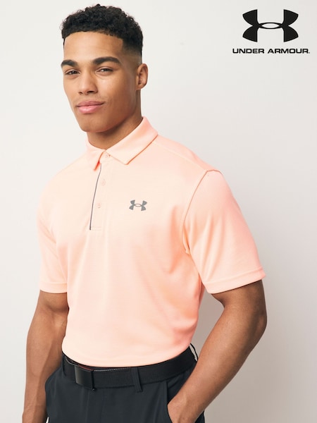 Under Armour Orange Golf Tech Polo Shirt (821096) | €50