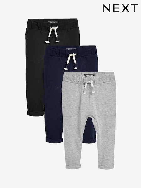 Mehrfarbig - 100% Cotton Lightweight Joggers 3 Pack (3mths-7yrs) (821154) | 16 € - 21 €
