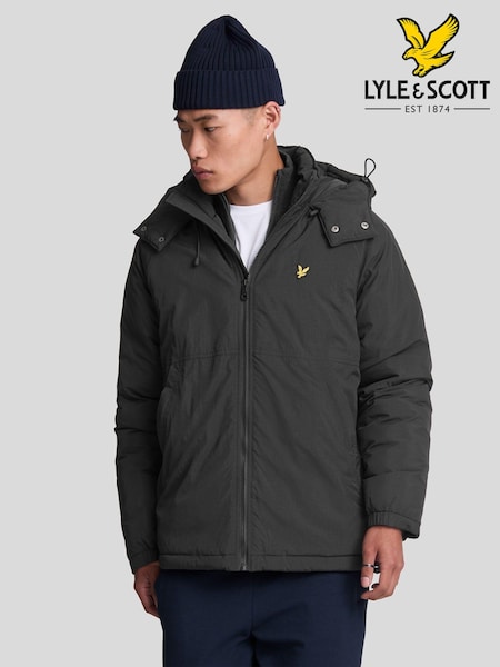 Lyle & Scott Black Padded Puffer Jacket (821287) | ₪754