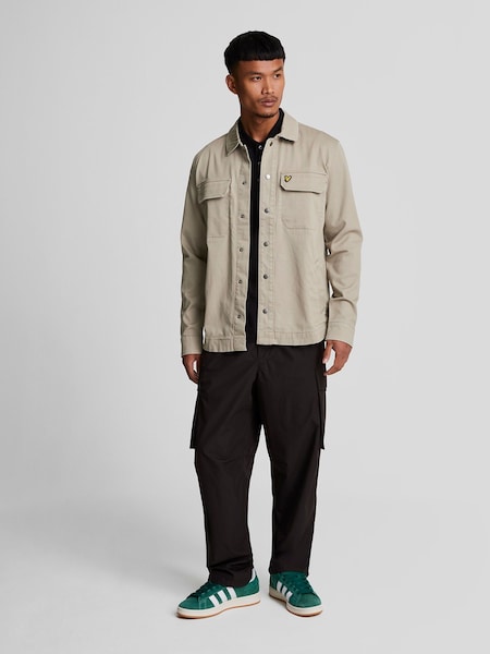 Ecru alb - Lyle & Scott Bedford Co-ord Overshirt (821393) | 396 LEI