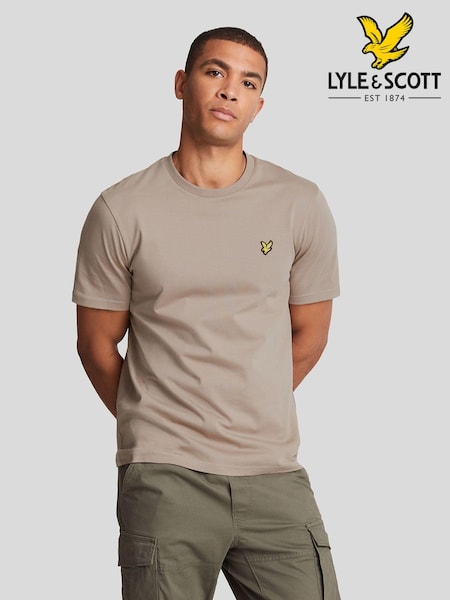 Lyle & Scott Natural Crew Neck Cotton T-Shirt (821849) | AED175