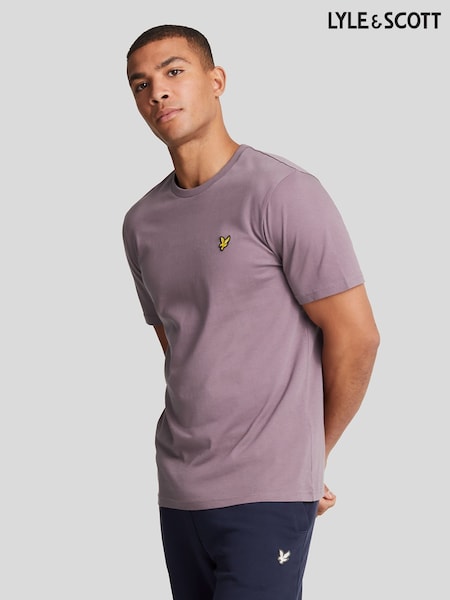 Lyle & Scott Mauve Purple Crew Neck 100% Cotton T-Shirt (821860) | €20