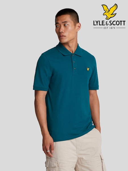 בצבע כחול ירוק - Lyle & Scott Classic Polo Shirt (821905) | ‏277‏₪