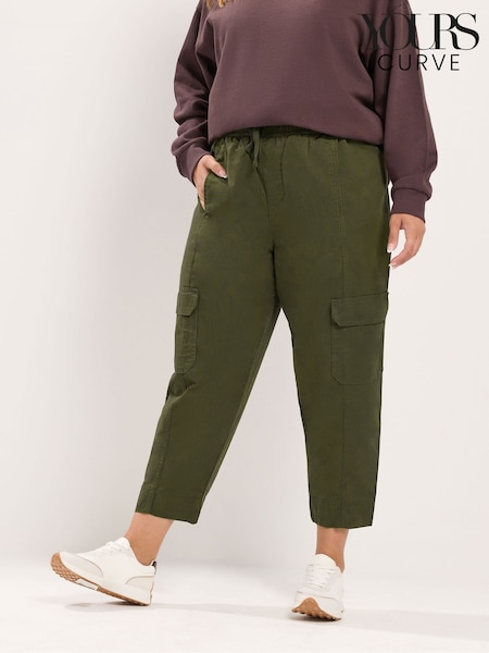 Verde - Yours Curve Twill Tapered Trousers