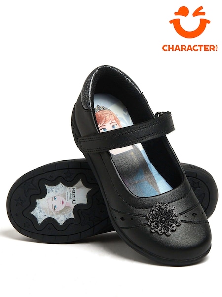 Character Black Disney Frozen Girls School Shoes (822496) | kr400