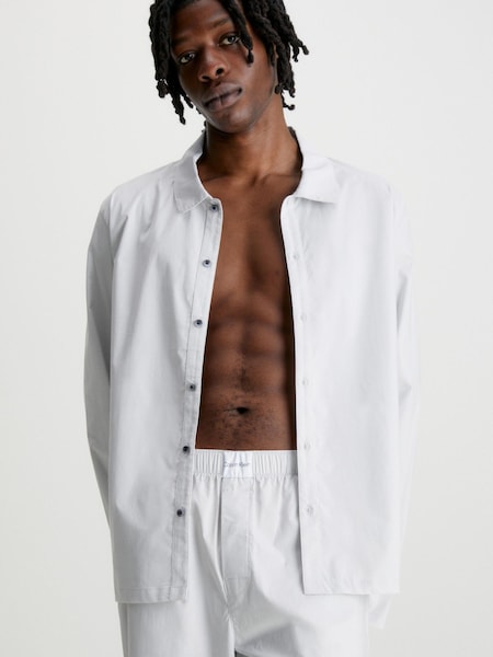 Calvin Klein Grey Pure Cotton Sleep Button Down Shirt (822842) | €15.50