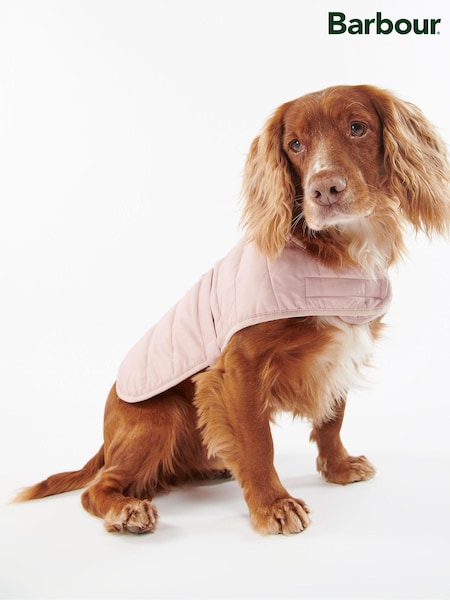 Barbour® Pink Baffle Quilted Dog Coat (822954) | €32