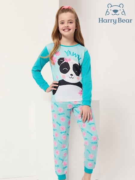 Harry Bear Blue Panda Animal Printed Pyjamas (822997) | €20