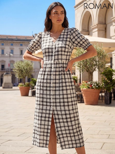 roman cotton dresses Buy Women's Check Tartan Online Cocktail dress Size:12/18 mos 20 Outfit Ideas on Maxi dress