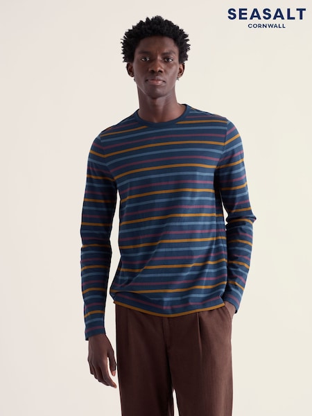 أزرق - Regular Seasalt Cornwall Sailor Shirt