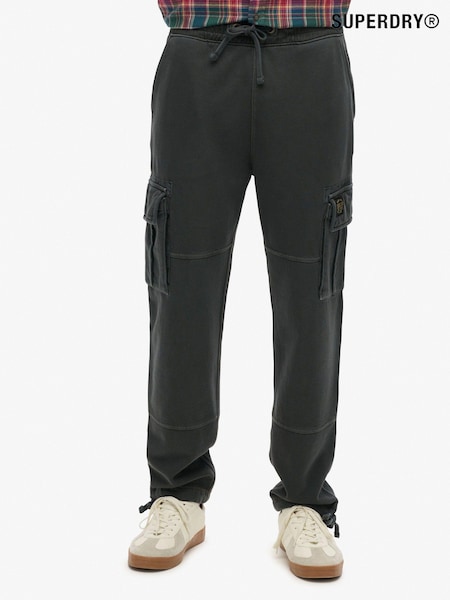 Вимитий чорний - Superdry Contrast Stitch 100% Cotton kargo Joggers (824956) | 3 905 грн