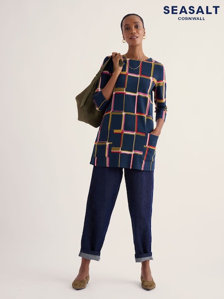 Blue - Seasalt Cornwall Tall Waves Tunic