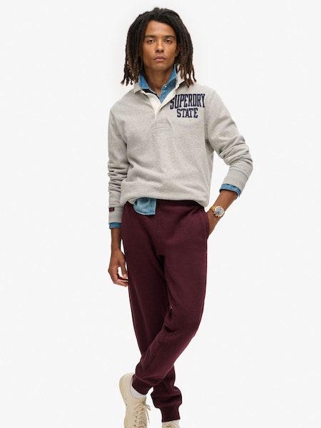 Superdry Tawny Port Red Marl Essential Logo Joggers (825008) | AZN 0