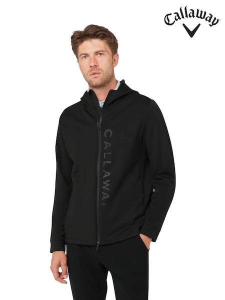 Black - Regular Callaway Apparel Black Full Zip Hooded Jacket