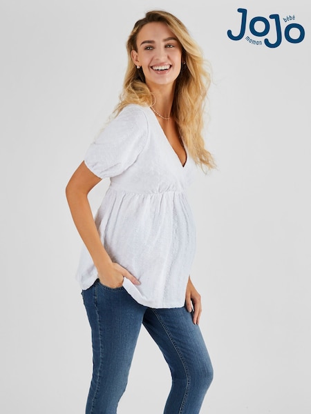 JoJo Maman Bébé Broderie Maternity Top (825890) | 51 €