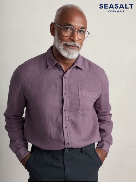 Seasalt Cornwall Purple Curator Shirt (826210) | €44.50