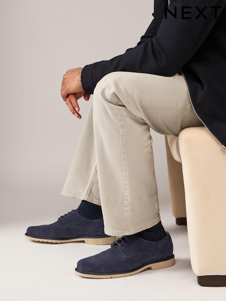 Mornarsko modra - Suede Derby Shoes (826490) | € 32