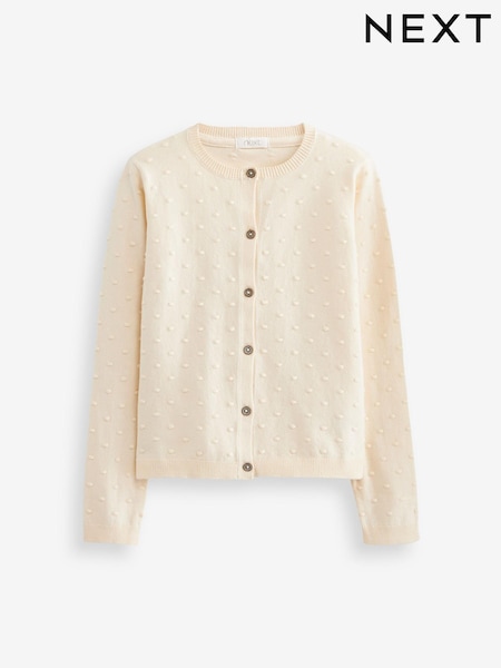 Ecru White Bobble Cardigan (3mths-10yrs) (826635) | € 5 - € 6
