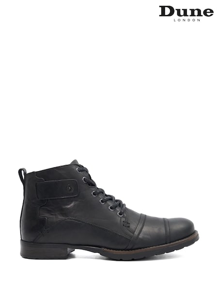 Crno - Wide Fit Dune London Heavy Duty Simon Ankle Boots