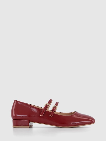 Office Red Double Strap Mary Jane Block Heels (827459) | €18