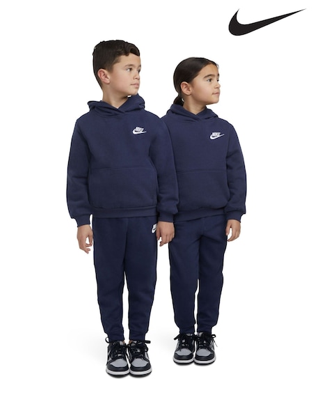 Синій - Футболка Nike Little Kids Club Fleece Overhead (827668) | 1 682 грн