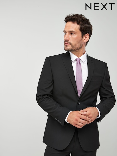 Black Regular Fit Two Button Suit Jacket (828527) | €79