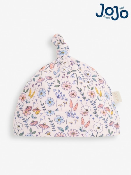 Rosa floral - Jojo Maman Bébé Print Cotton Baby Hat (8285J8) | 8 €