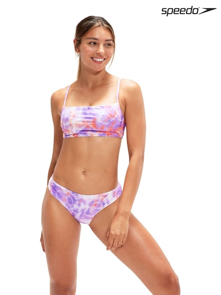 Speedo Womens Purple Printed Adjustable Bikini (828829) | €26