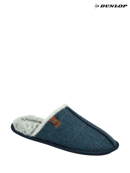 Dunlop Blue Closed Toe Mens Mule Slippers (828872) | €25