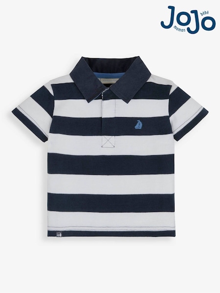 Marineblauer weißer Streifen - Jojo Maman Bébé Streifen Poloshirt (829226) | 27 €