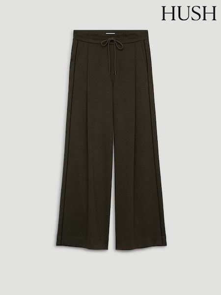 Green - Hush Taylor Piped Wide Leg Trousers