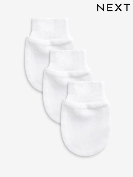 Blanco - 100% Cotton Baby Scratch Mitts 3 Pack (829848) | 4 €