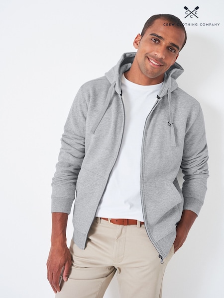 灰色 - Crew Clothing Crossed Oars Zip Through Hoodie (831256) | NT$3,030