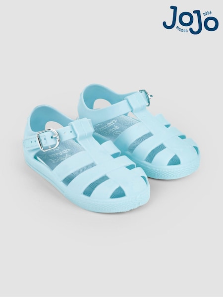 JoJo Maman Bébé Aqua Blue Jelly Sandals (831324) | €19