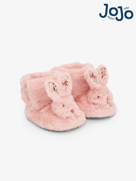 JoJo Maman Bébé Pink Rabbit Slippers (8315Z6) | €30