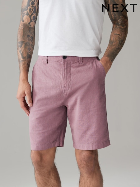 Pink Linen Blend Chino Shorts (832322) | €5
