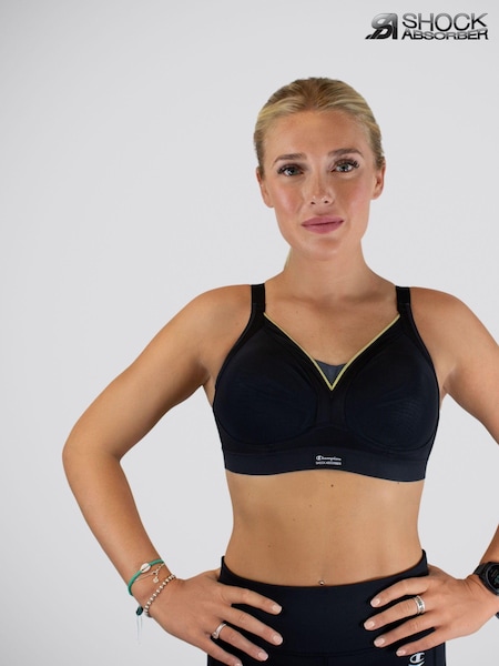 Shock Absorber Active Shape Support Padded Black Sports Bra (833647) | 118 QAR