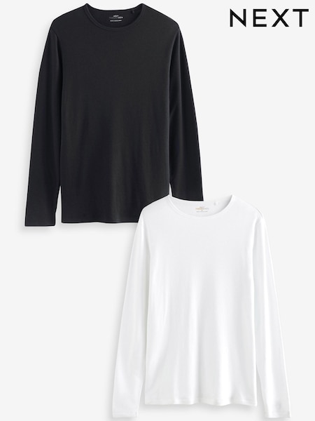 Black/White 2 Pack Thermal Long Sleeve Top (833651) | €18.50