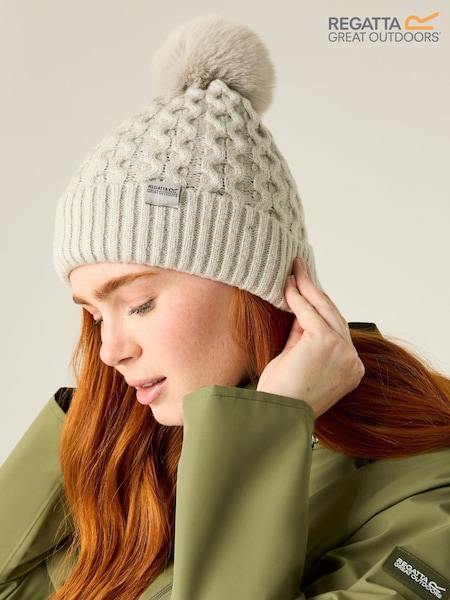 Gri - Regular Regatta Pom Beanie Hat